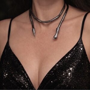 Bendable Black Snake Necklace